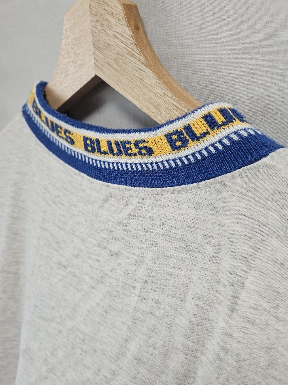 Vintage Trench Ultra St. Louis Blues Single Stich 80's Logo Tee sz L - Picture 12 of 12